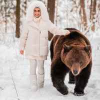 Фотосессия с бурым медведем